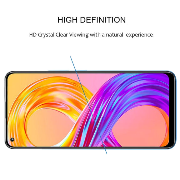 For OPPO Realme 8 / 8 Pro Full Glue Full Cover Screen Protector Tempered Glass Film