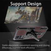 For vivo V21 Armor Warrior Shockproof PC + TPU Protective Case(Brown)