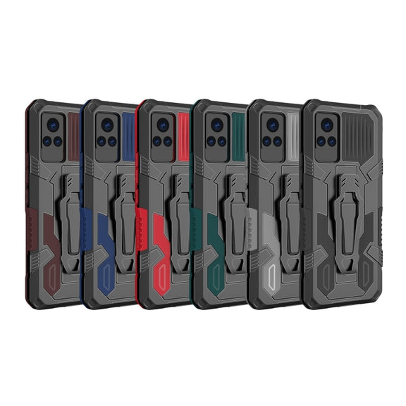 For vivo V21 Armor Warrior Shockproof PC + TPU Protective Case(Brown)