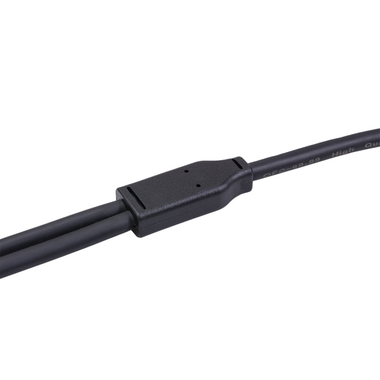 BLS0201-50 Stereo 6.35mm Male to Dual Mono 6.35mm Audio Cable, Length:5m