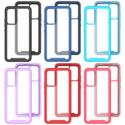For Samsung Galaxy A82 5G Starry Sky Solid Color Series Shockproof PC + TPU Case(Purple)