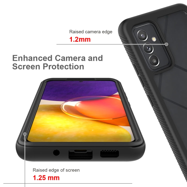 For Samsung Galaxy A82 5G Starry Sky Solid Color Series Shockproof PC + TPU Case(Purple)