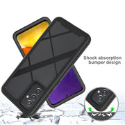 For Samsung Galaxy A82 5G Starry Sky Solid Color Series Shockproof PC + TPU Case(Purple)