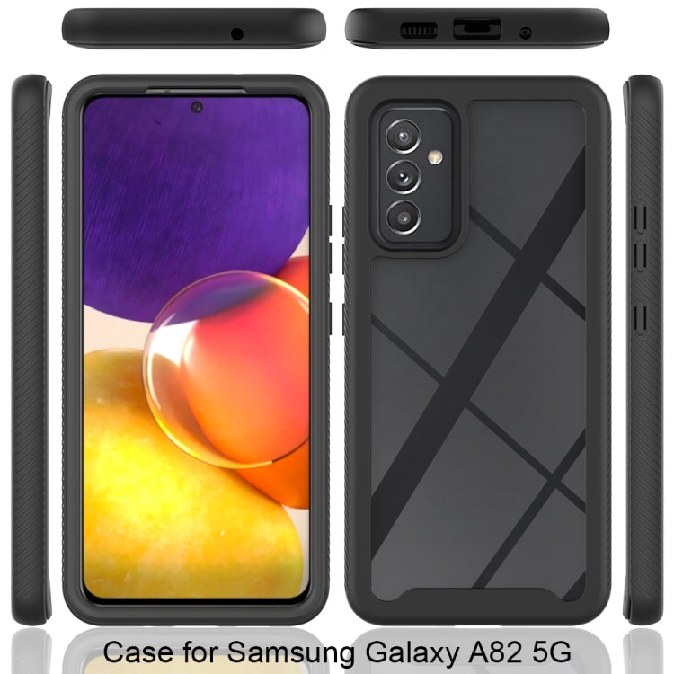 For Samsung Galaxy A82 5G Starry Sky Solid Color Series Shockproof PC + TPU Case(Purple)