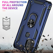 For Motorola Moto G Stylus 5G / 2021 Shockproof TPU + PC Protective Case with 360 Degree Rotating Holder(Blue)