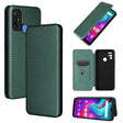 For Doogee X96 Pro Carbon Fiber Texture Horizontal Flip TPU + PC + PU Leather Case with Card Slot(Green) - free shipping - PMC TechLife - Order now!