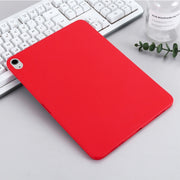 Solid Color Liquid Silicone Shockpoof Tablet Case For iPad Air 11 2024 / Air 2022 / 2020 10.9(Red)