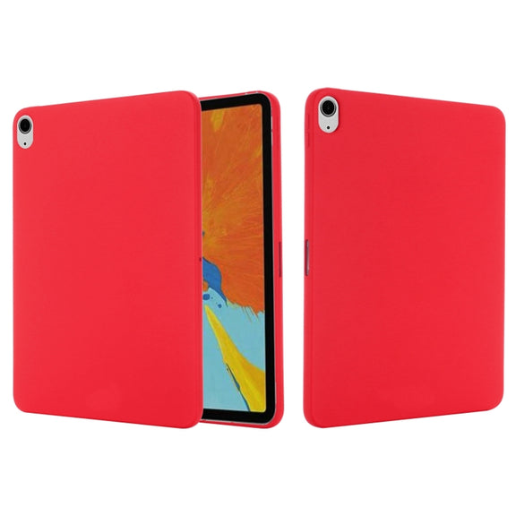 Solid Color Liquid Silicone Shockpoof Tablet Case For iPad Air 11 2024 / Air 2022 / 2020 10.9(Red)
