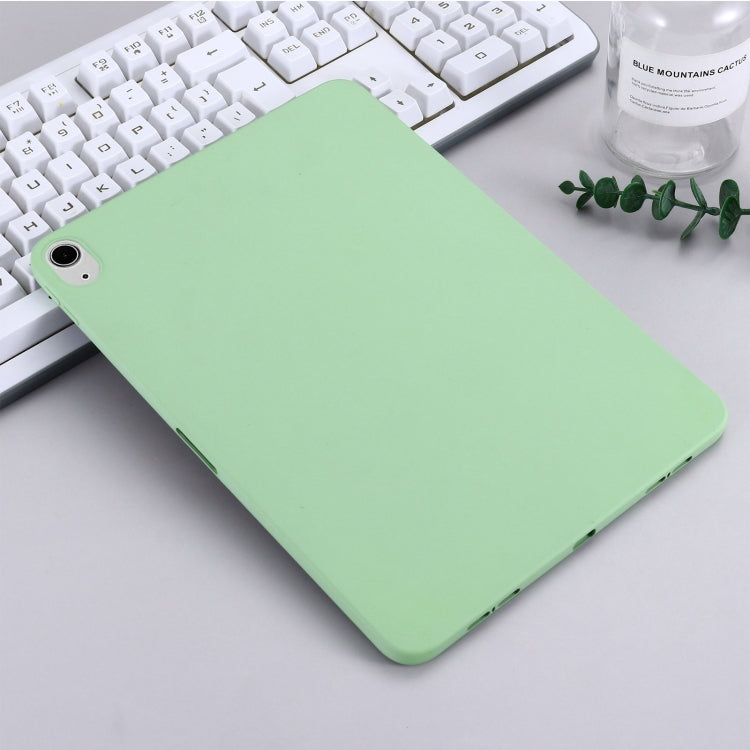 Solid Color Liquid Silicone Shockpoof Tablet Case For iPad Air 11 2024 / Air 2022 / 2020 10.9(Green)