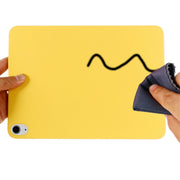 Solid Color Liquid Silicone Shockpoof Tablet Case For iPad Air 11 2024 / Air 2022 / 2020 10.9(Yellow)