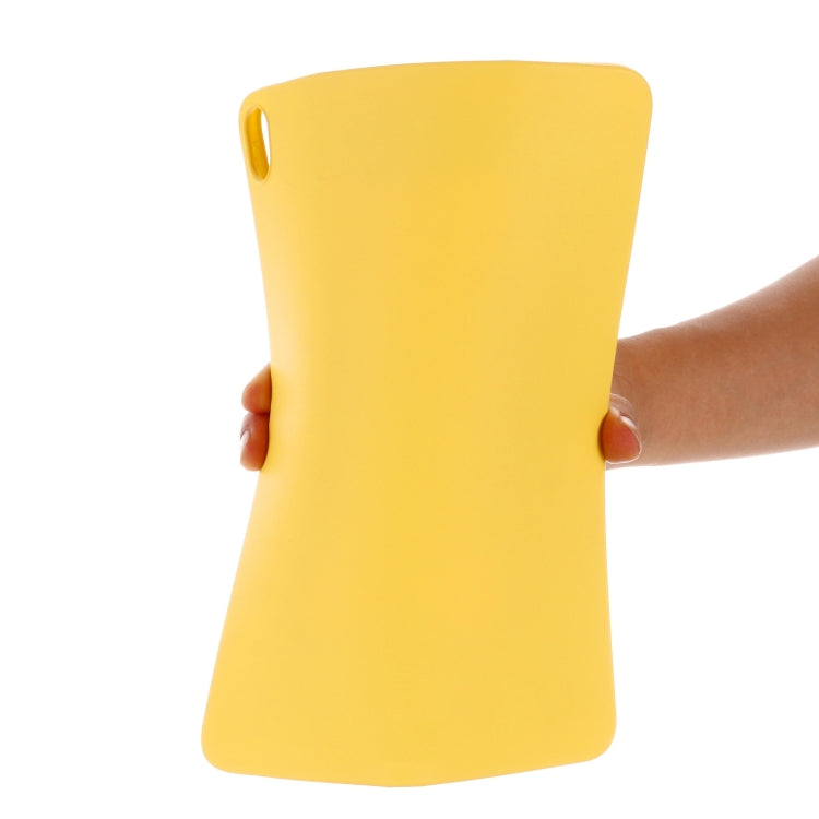 Solid Color Liquid Silicone Shockpoof Tablet Case For iPad Air 11 2024 / Air 2022 / 2020 10.9(Yellow)