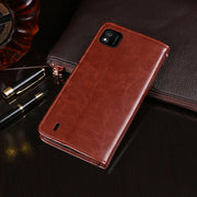 For Wiko Y62 idewei Crazy Horse Texture Horizontal Flip Leather Case with Holder & Card Slots & Wallet(Red)