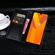 For Wiko Y62 idewei Crocodile Texture Horizontal Flip Leather Case with Holder & Card Slots & Wallet(Black)