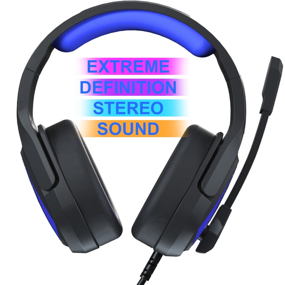 Anivia MH602 3.5mm Wired Gaming Headset with Microphone(Black Blue)