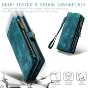 For Samsung Galaxy A32 5G CaseMe Detachable Multifunctional Horizontal Flip Leather Phone Case(Green)