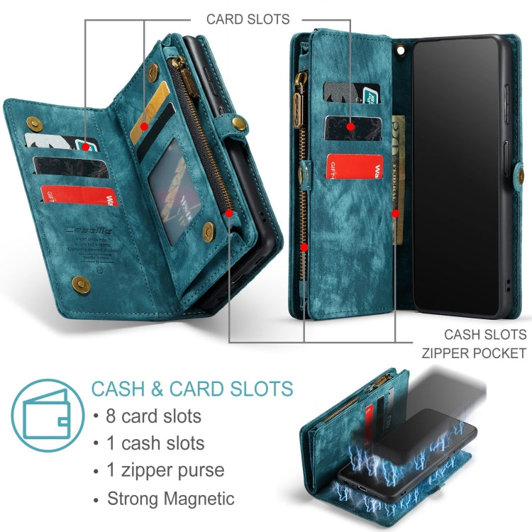 For Samsung Galaxy A32 5G CaseMe Detachable Multifunctional Horizontal Flip Leather Phone Case(Green)