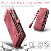 For Samsung Galaxy A32 5G CaseMe Detachable Multifunctional Horizontal Flip Leather Phone Case(Red)
