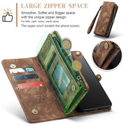 For Samsung Galaxy A32 5G CaseMe Detachable Multifunctional Horizontal Flip Leather Phone Case(Brown)