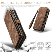 For Samsung Galaxy A32 5G CaseMe Detachable Multifunctional Horizontal Flip Leather Phone Case(Brown)