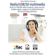 T100C 7 inch Manually Retractable Screen Car MP5 Player Radio, Support Mirror Link & FM & TF Card & USB & Bluetooth Hand-free Calling & Reversing Trajectory System & CayPlay Connection
