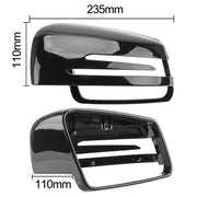 Car Reversing Rearview Mirror Housing for Mercedes-Benz W204 / W212, Style:Right Side(Bright Black)