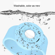 Anti-scratch Shockproof Silicone Bracelet Strap Protective Cover Case For AirTag(Yellow)