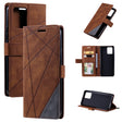 For OPPO Realme 8 4G Skin Feel Splicing Horizontal Flip Leather Case with Holder & Card Slots & Wallet & Photo Frame(Brown) - Realme Cases by PMC TechLife | Online Shopping South Africa | PMC TechLife | Buy Now Pay Later Mobicred