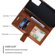 For OPPO Realme 8 4G Skin Feel Splicing Horizontal Flip Leather Case with Holder & Card Slots & Wallet & Photo Frame(Brown)