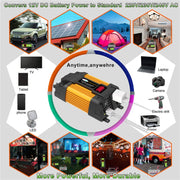 Little Wasp 12V to 110V 4000W Car Power Inverter with LED Display & Dual USB