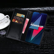 For Wiko Power U30 idewei Crocodile Texture Horizontal Flip Leather Case with Holder & Card Slots & Wallet(Black)