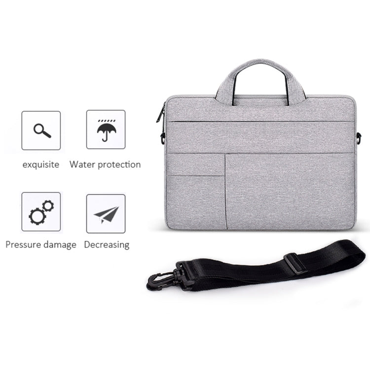 ND05SDJ Oxford Cloth + Nylon Laptop Portable Shoulder Bag, Size:13.3 inch(Navy Blue)