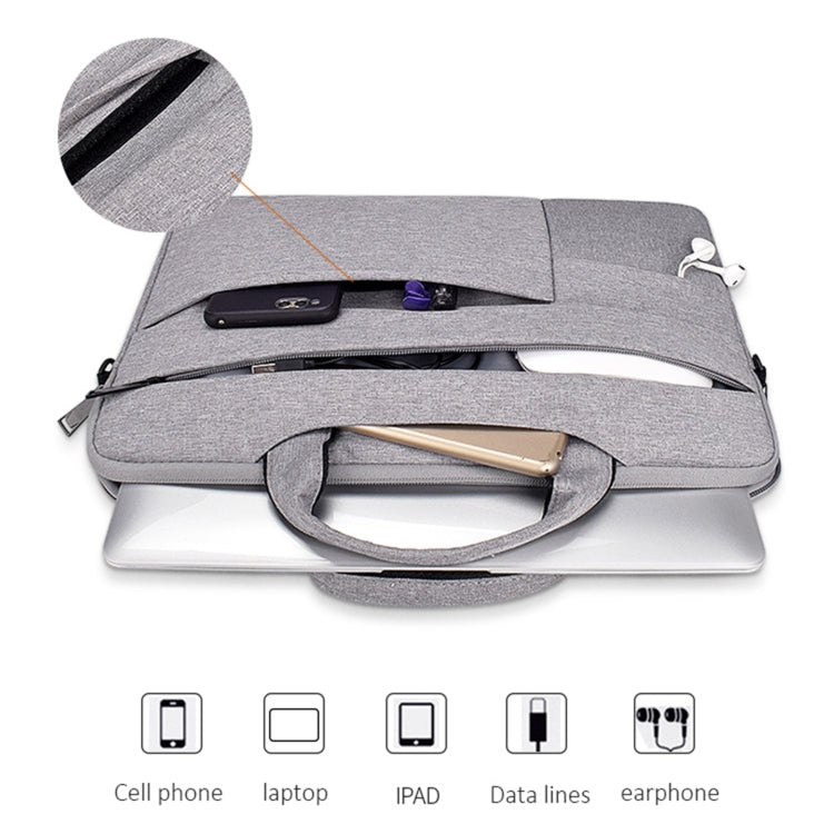 ND05SDJ Oxford Cloth + Nylon Laptop Portable Shoulder Bag, Size:13.3 inch(Navy Blue)
