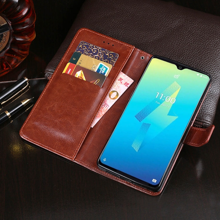 For Wiko Power U10 idewei Crazy Horse Texture Horizontal Flip Leather Case with Holder & Card Slots & Wallet(Red)