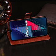 For Wiko Power U30 idewei Crazy Horse Texture Horizontal Flip Leather Case with Holder & Card Slots & Wallet(Red)