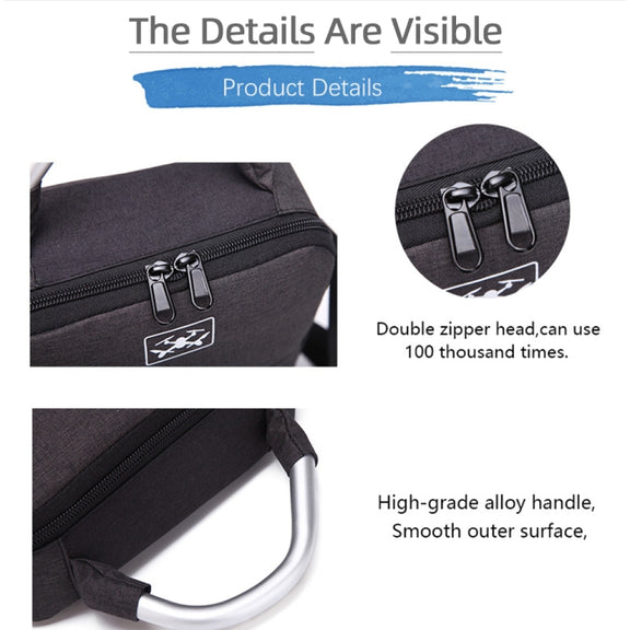 Shockproof Water-resistant Single Shoulder Storage Bag Travel Carrying Cover Case Box for FIMI X8 mini(Black + Red Liner)