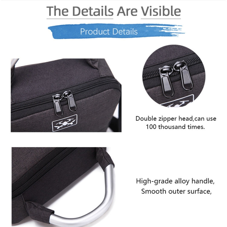 Shockproof Water-resistant Single Shoulder Storage Bag Travel Carrying Cover Case Box for FIMI X8 mini(Black + Red Liner)