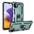 For Samsung Galaxy A22 5G Shockproof TPU + PC Protective Case with 360 Degree Rotating Holder(Dark Green) - Galaxy Phone Cases by PMC TechLife | Online Shopping South Africa | PMC TechLife