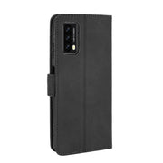 For Blackview A90 Solid Color Skin Feel Magnetic Buckle Horizontal Flip Calf Texture PU Leather Case with Holder & Card Slots & Wallet(Black)