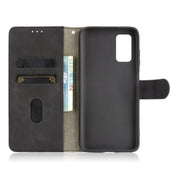 For Blackview A90 Solid Color Skin Feel Magnetic Buckle Horizontal Flip Calf Texture PU Leather Case with Holder & Card Slots & Wallet(Black)