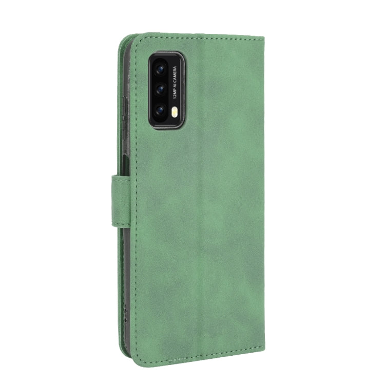 For Blackview A90 Solid Color Skin Feel Magnetic Buckle Horizontal Flip Calf Texture PU Leather Case with Holder & Card Slots & Wallet(Green)
