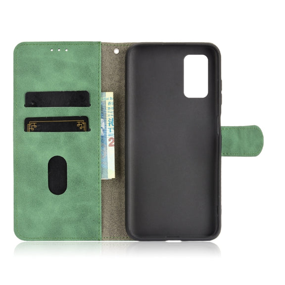 For Blackview A90 Solid Color Skin Feel Magnetic Buckle Horizontal Flip Calf Texture PU Leather Case with Holder & Card Slots & Wallet(Green)