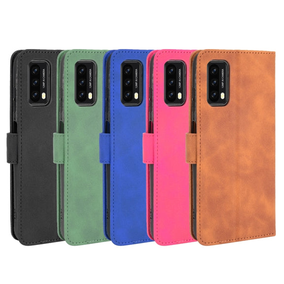 For Blackview A90 Solid Color Skin Feel Magnetic Buckle Horizontal Flip Calf Texture PU Leather Case with Holder & Card Slots & Wallet(Black)