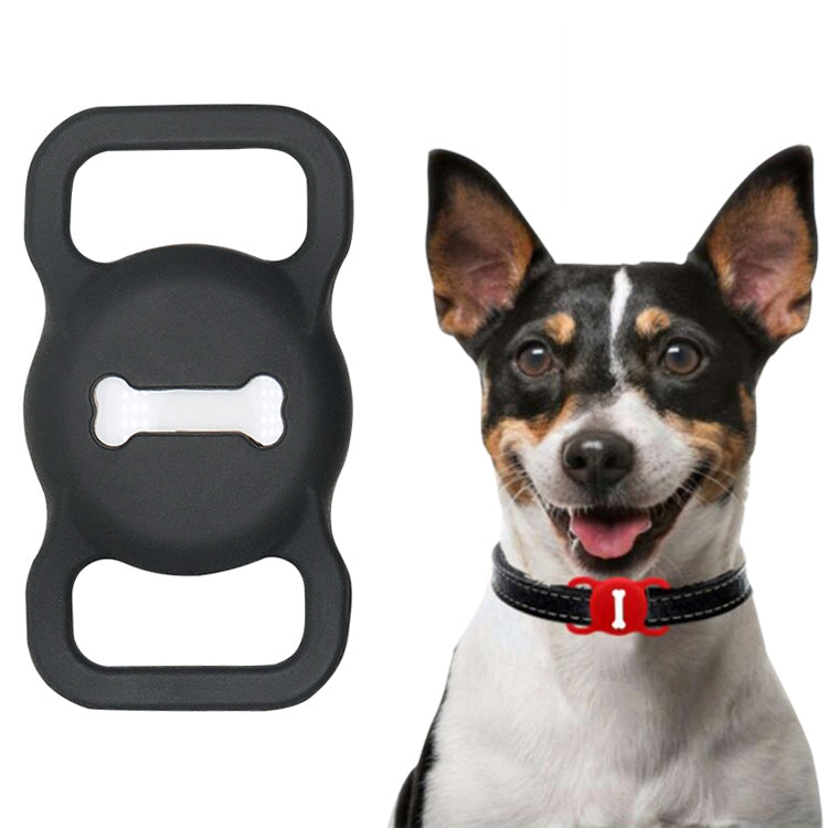 Shockproof Anti-scratch Silicone Case Protective Cover, Style: Bones, Model:For AirTag(Gray)