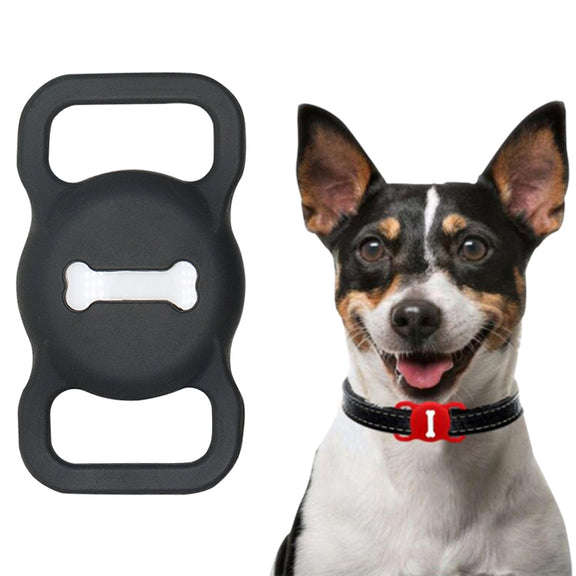 Shockproof Anti-scratch Silicone Case Protective Cover, Style: Bones, Model:For AirTag(Gray)