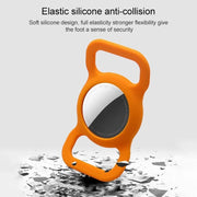 Shockproof Anti-scratch Silicone Case Protective Cover, Style: Bones, Model:For AirTag(Gray)