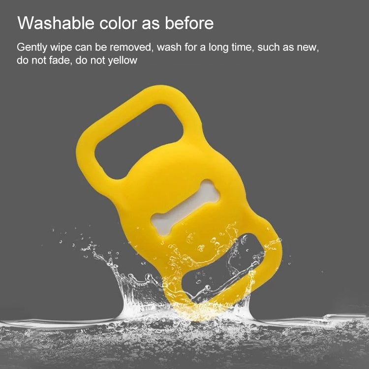 Shockproof Anti-scratch Silicone Case Protective Cover, Style: Bones, Model:For AirTag(Gray)