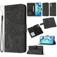 For Huawei P30 Skin Feel Embossed Sunflower Horizontal Flip Leather Case with Holder & Card Slots & Wallet & Lanyard(Black) - Huawei Cases by PMC TechLife | Online Shopping South Africa | PMC TechLife