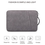 ND08 Sheepskin Notebook Iner Bag, Size:14.1-15.4 inch(Elegant Gray)