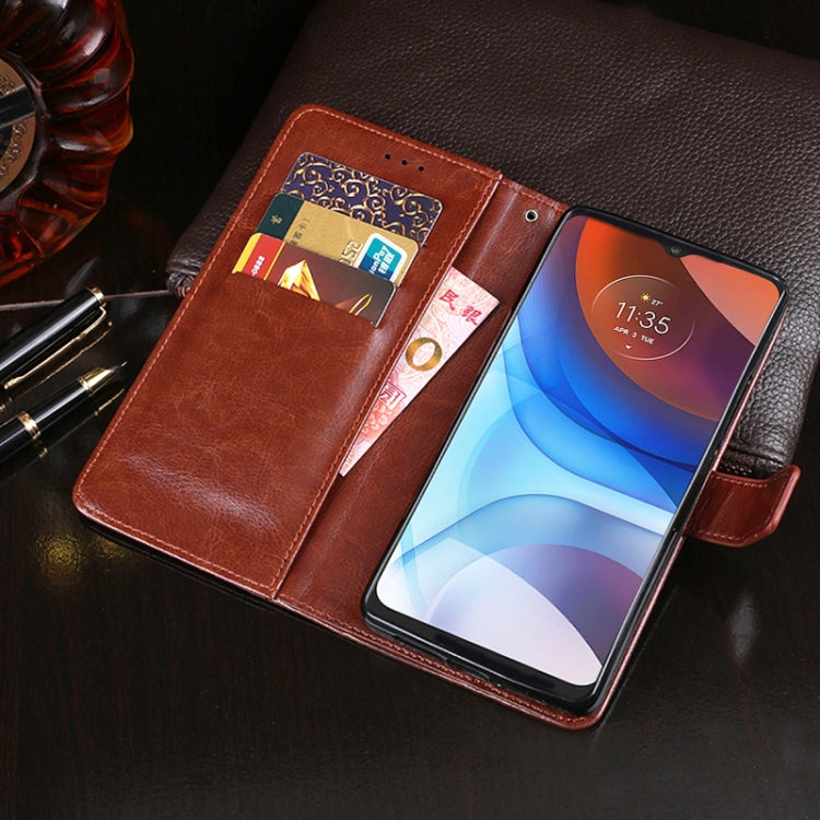 For Lenovo K13 idewei Crazy Horse Texture Horizontal Flip Leather Case with Holder & Card Slots & Wallet(White)