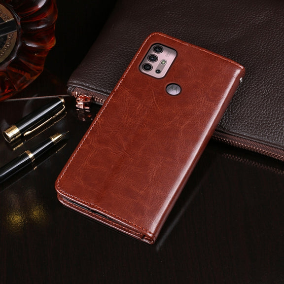 For Lenovo K13 Note idewei Crazy Horse Texture Horizontal Flip Leather Case with Holder & Card Slots & Wallet(Blue)
